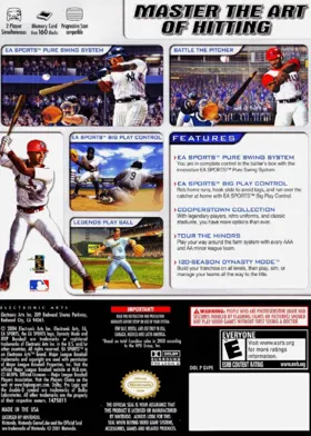 MVP Baseball 2004 box cover back